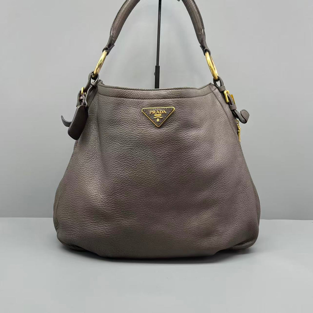 Prada Gray Shoulder Bag