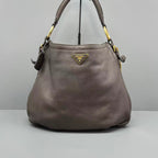 Prada Gray Shoulder Bag