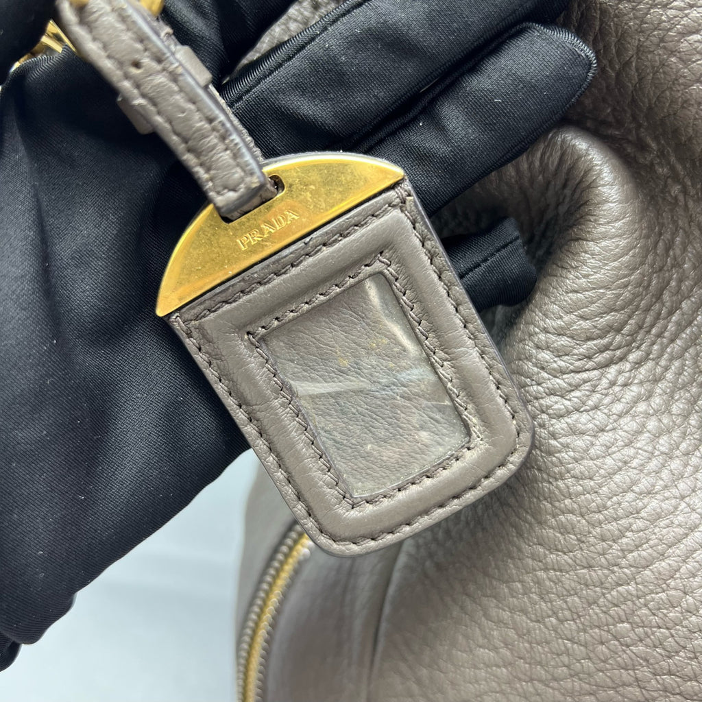 Prada Gray Shoulder Bag