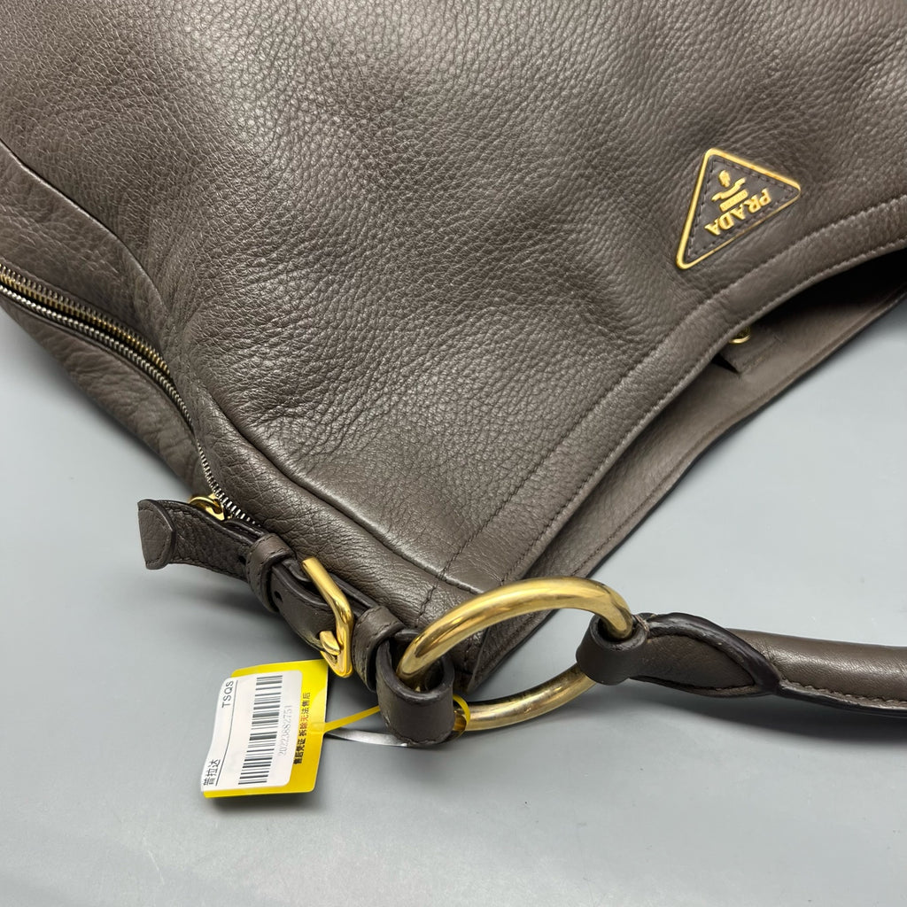 Prada Gray Shoulder Bag
