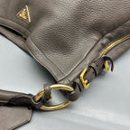 Prada Gray Shoulder Bag
