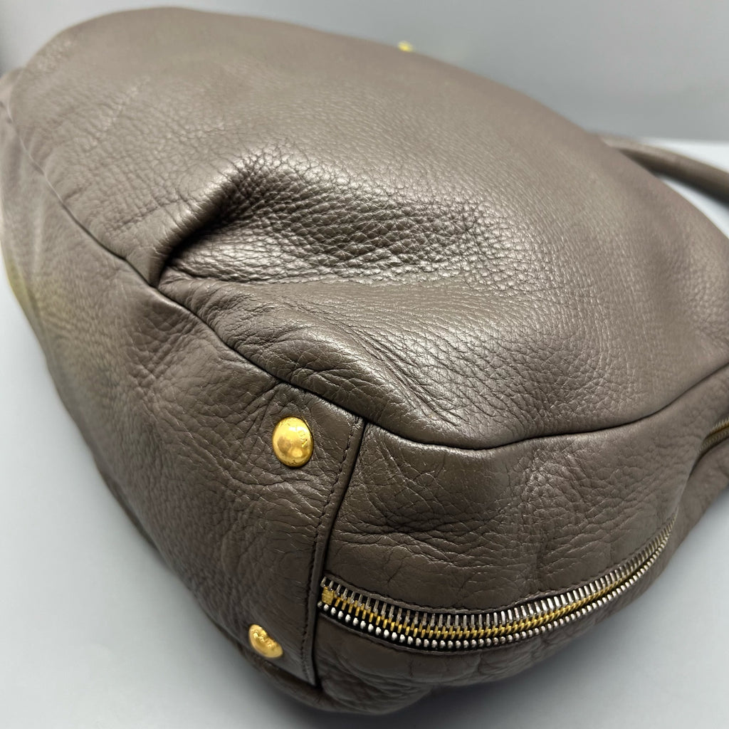 Prada Gray Shoulder Bag