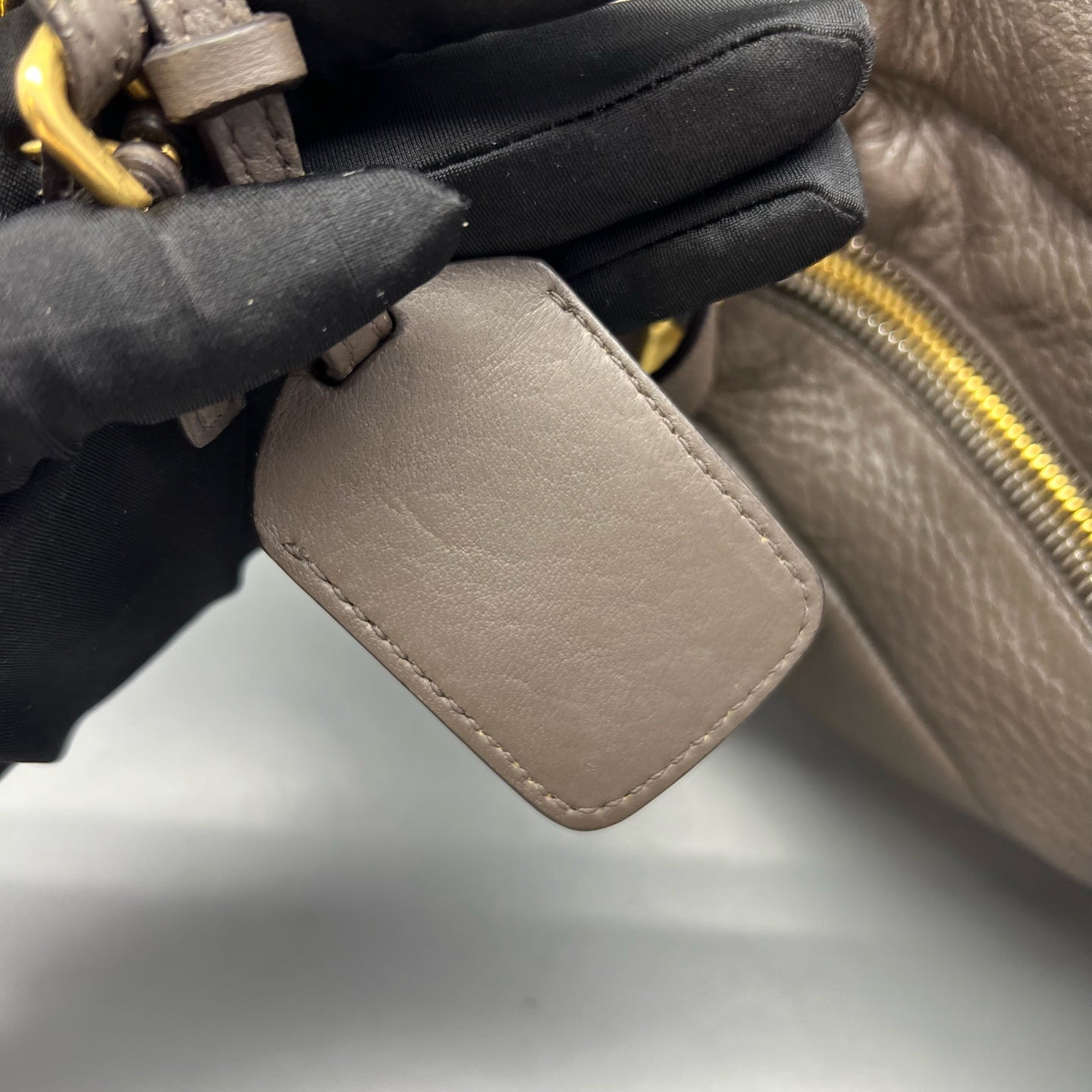 Prada Gray Shoulder Bag