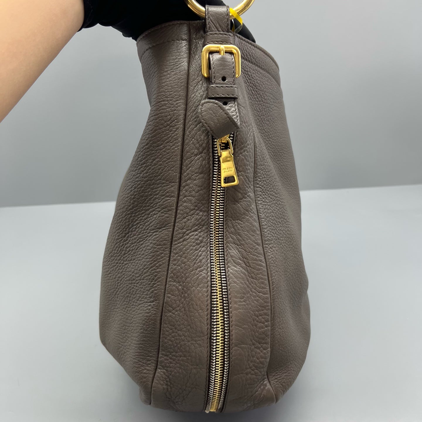 Prada Gray Shoulder Bag