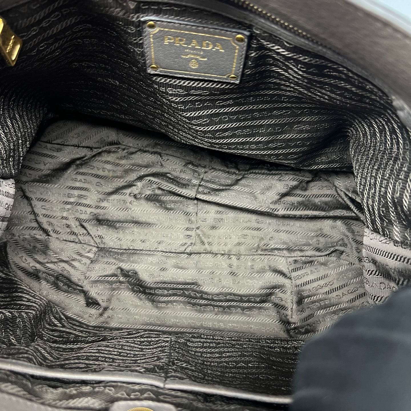 Prada Gray Shoulder Bag