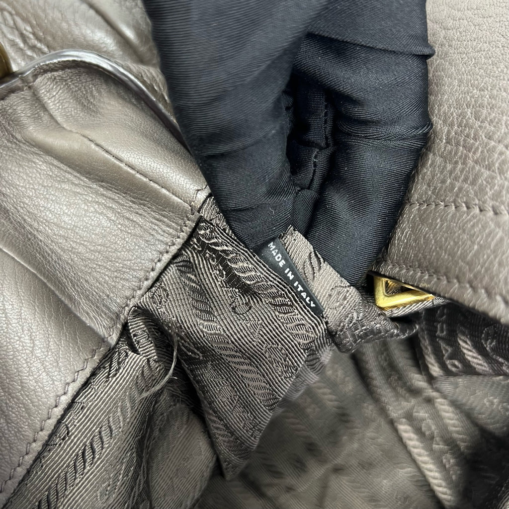 Prada Gray Shoulder Bag