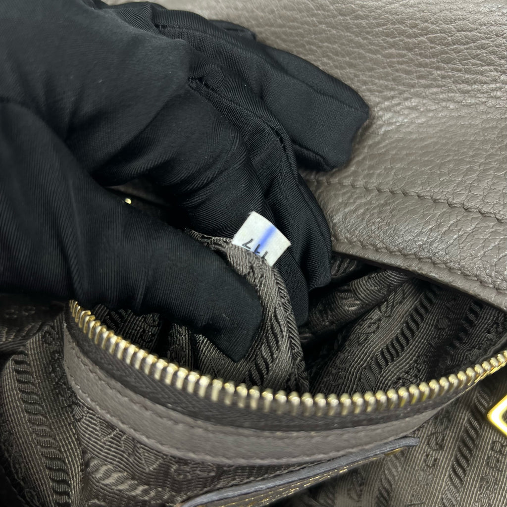 Prada Gray Shoulder Bag