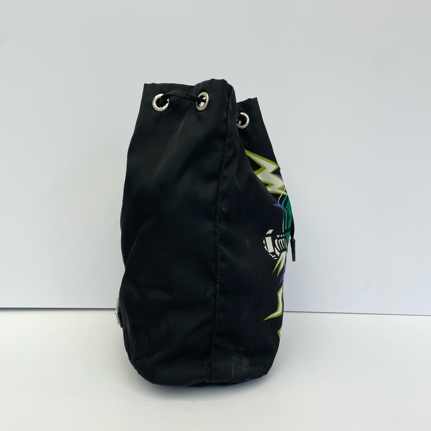 Prada Cordura Green Bucket & Drawstring Bag