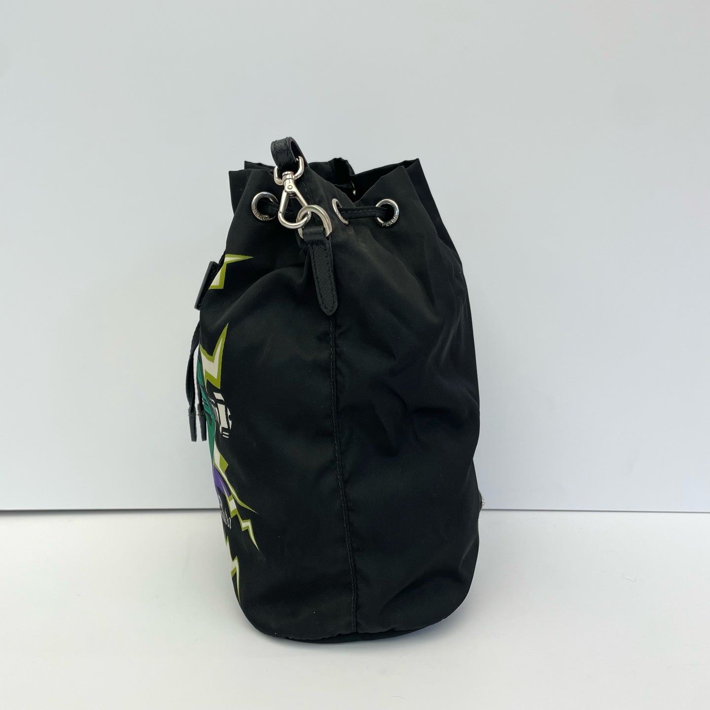 Prada Cordura Green Bucket & Drawstring Bag
