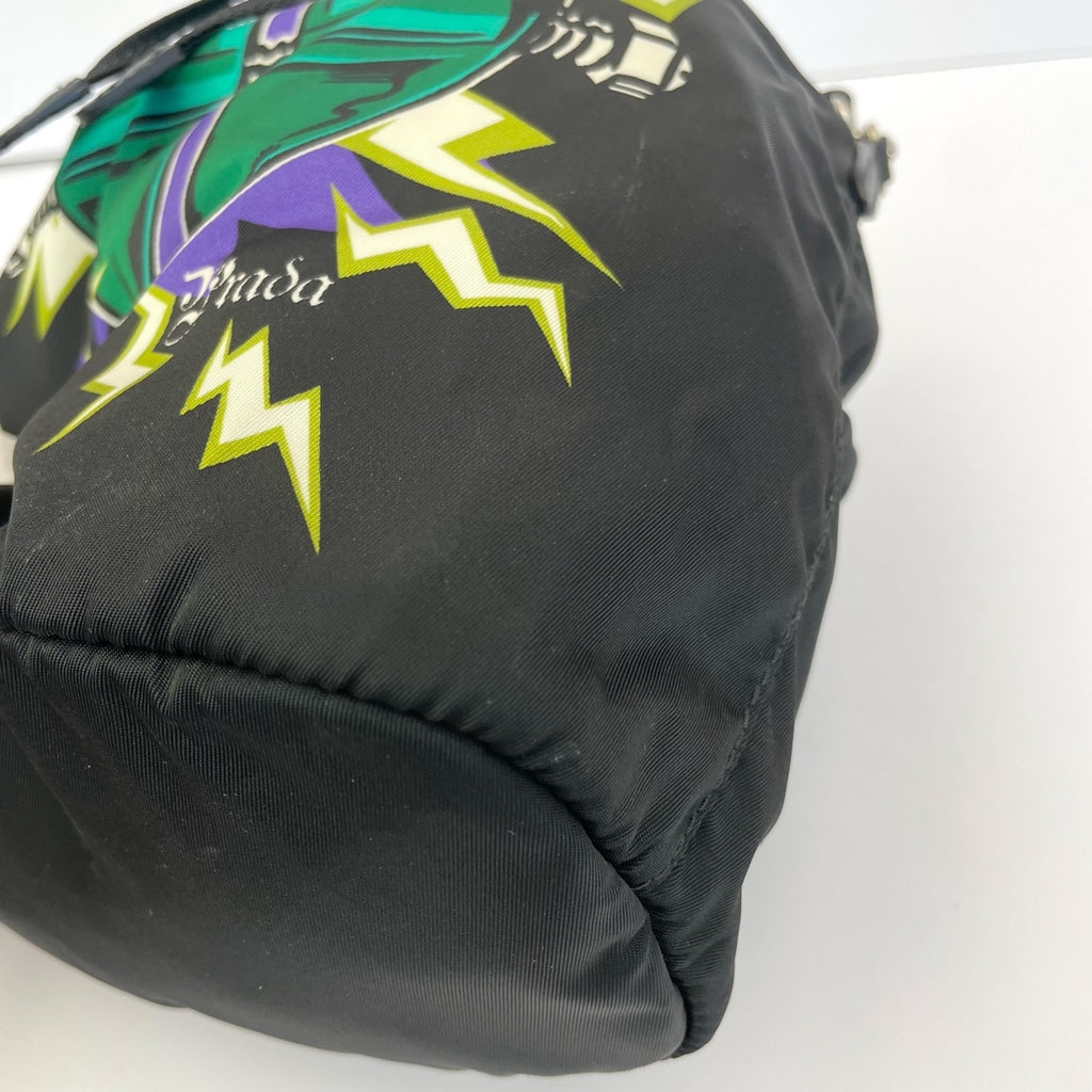 Prada Cordura Green Bucket & Drawstring Bag