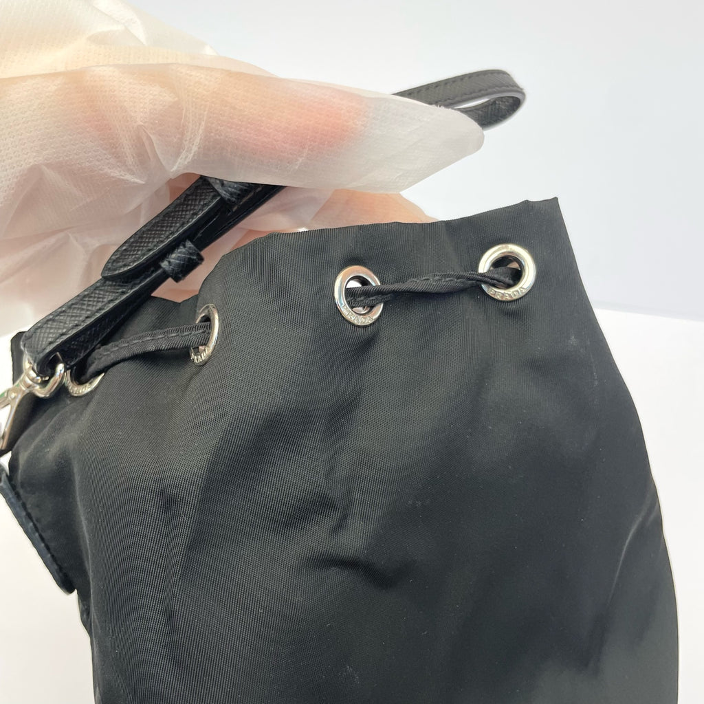 Prada Cordura Green Bucket & Drawstring Bag