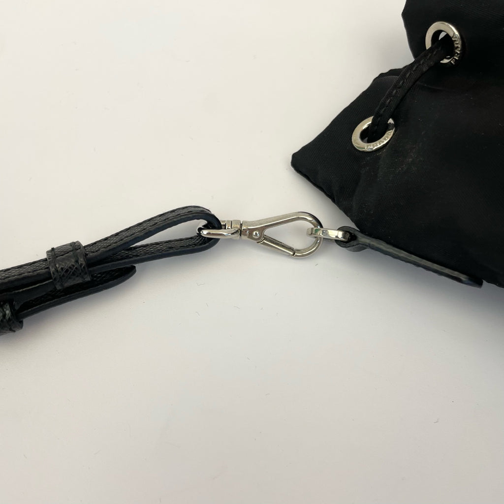 Prada Cordura Green Bucket & Drawstring Bag