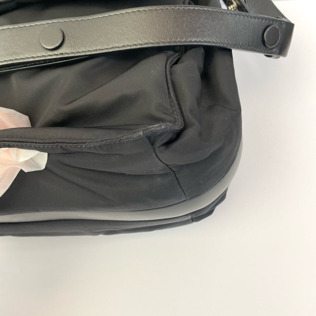 Prada Cini Large Re-Nylon Recycled Nylon Messenger Bag Cordura Messenger Bag 1BD256_RDLN_F0002_V_OOO