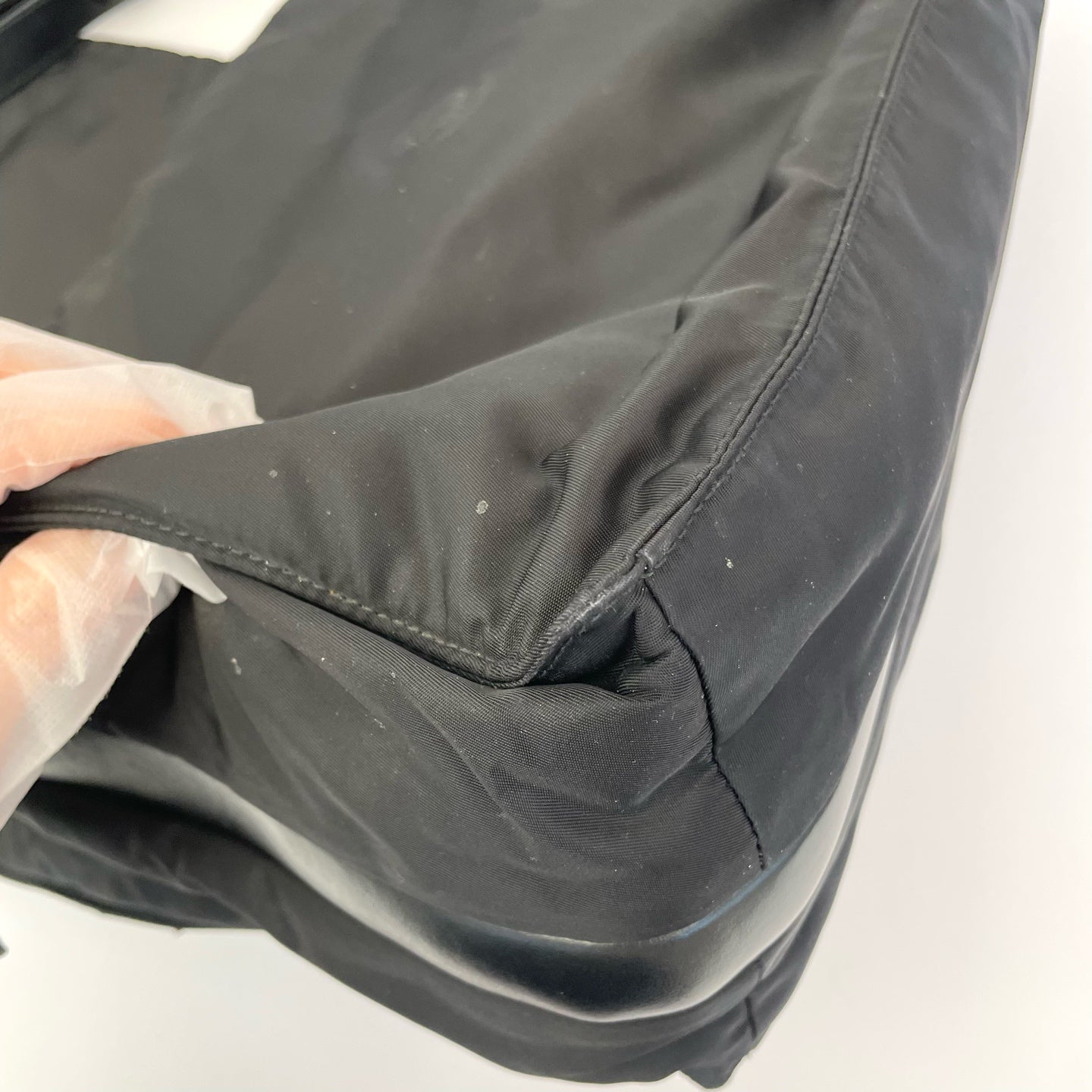 Prada Cini Large Re-Nylon Recycled Nylon Messenger Bag Cordura Messenger Bag 1BD256_RDLN_F0002_V_OOO