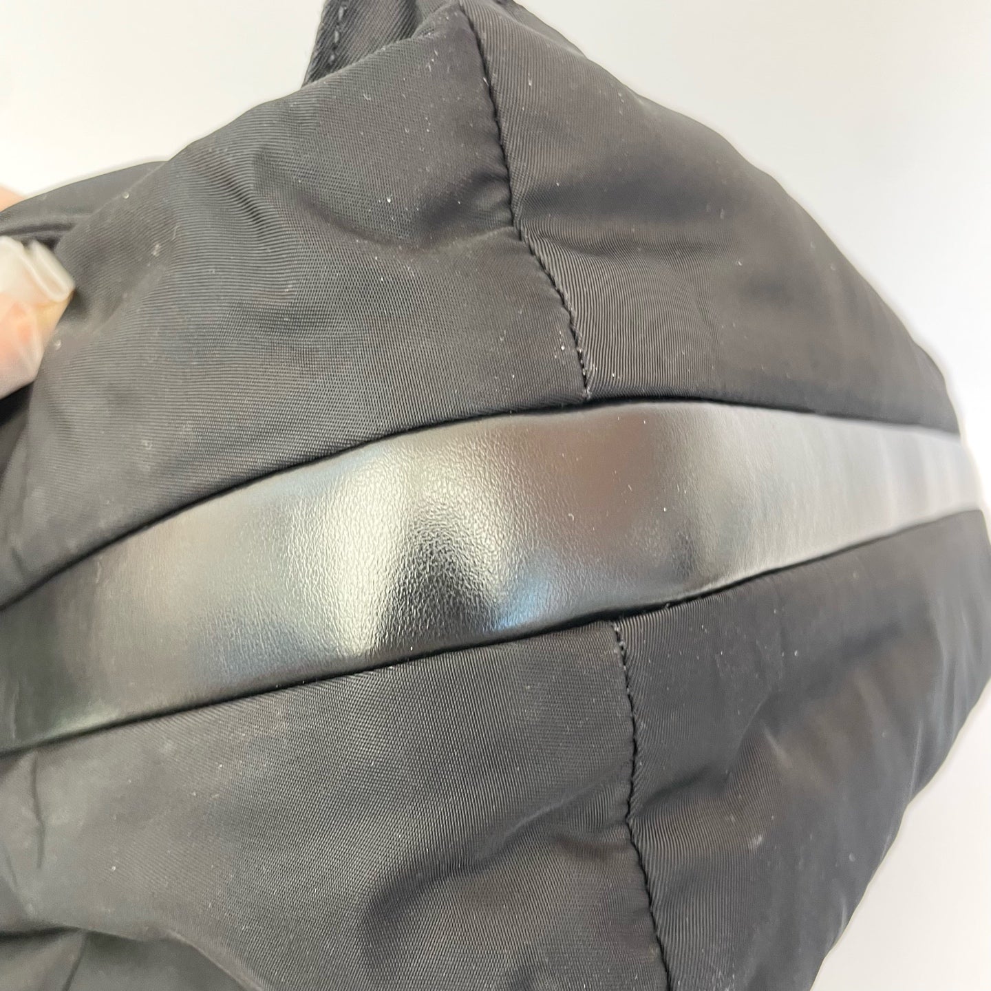 Prada Cini Large Re-Nylon Recycled Nylon Messenger Bag Cordura Messenger Bag 1BD256_RDLN_F0002_V_OOO