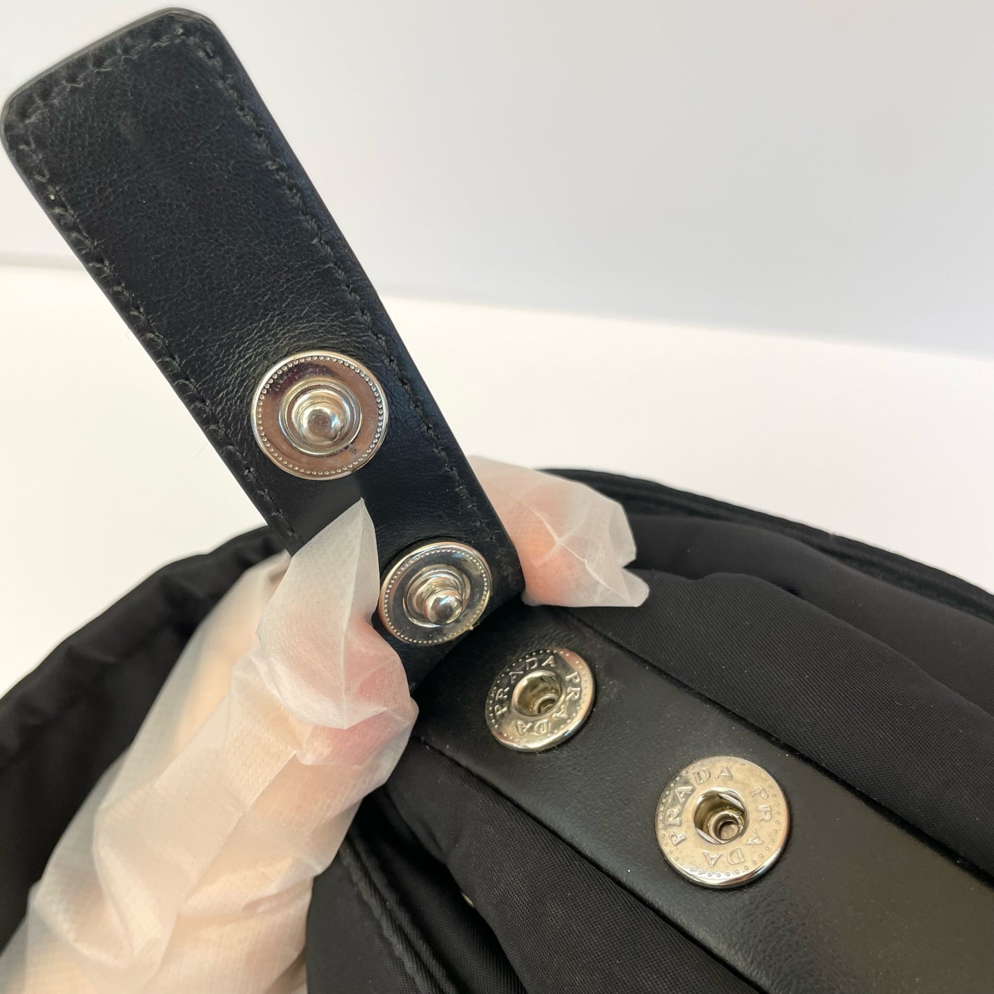 Prada Cini Large Re-Nylon Recycled Nylon Messenger Bag Cordura Messenger Bag 1BD256_RDLN_F0002_V_OOO