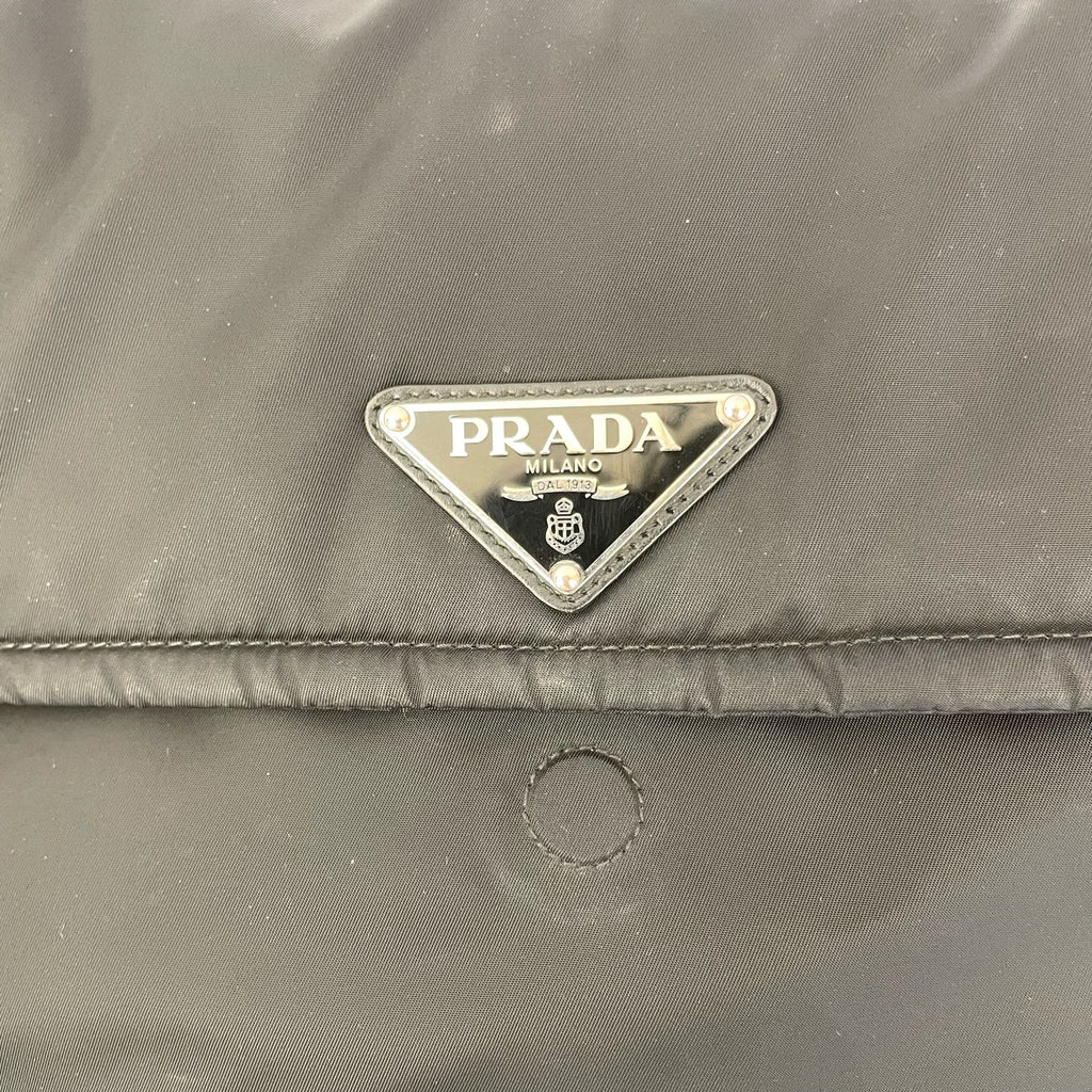 Prada Cini Large Re-Nylon Recycled Nylon Messenger Bag Cordura Messenger Bag 1BD256_RDLN_F0002_V_OOO