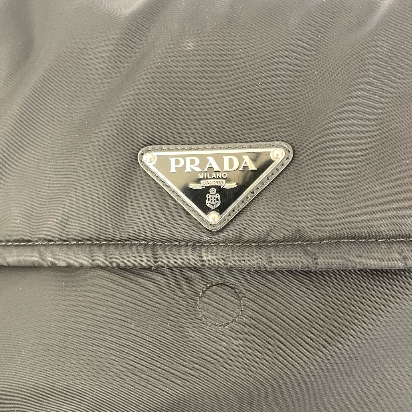 Prada Cini Large Re-Nylon Recycled Nylon Messenger Bag Cordura Messenger Bag 1BD256_RDLN_F0002_V_OOO