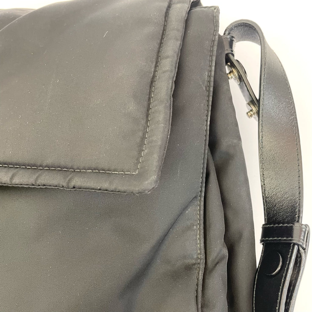 Prada Cini Large Re-Nylon Recycled Nylon Messenger Bag Cordura Messenger Bag 1BD256_RDLN_F0002_V_OOO