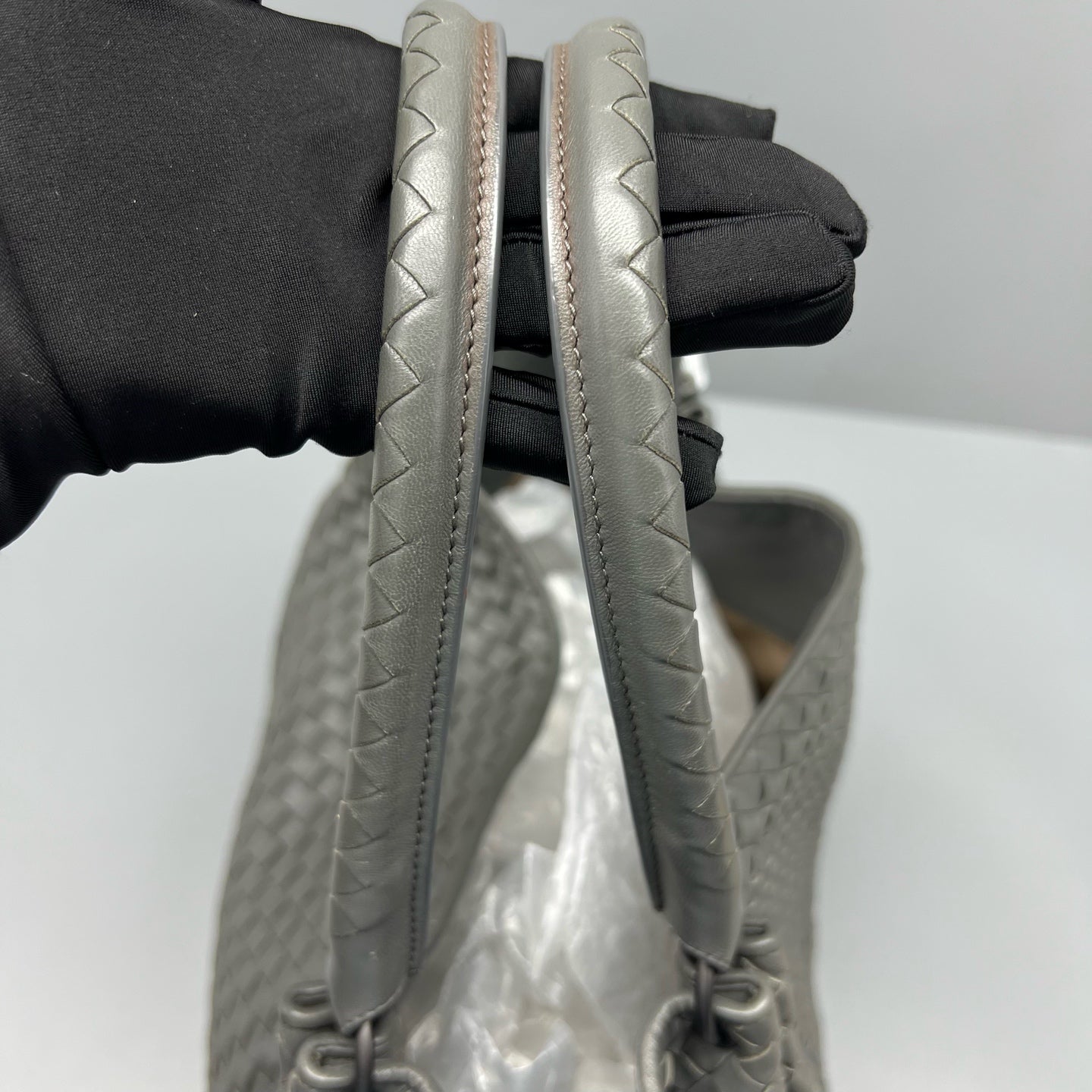 Bottega Veneta Gray Shoulder Bag