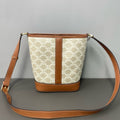 Celine Gray Bucket & Drawstring Bag