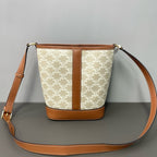 Celine Gray Bucket & Drawstring Bag