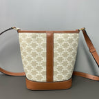 Celine Gray Bucket & Drawstring Bag