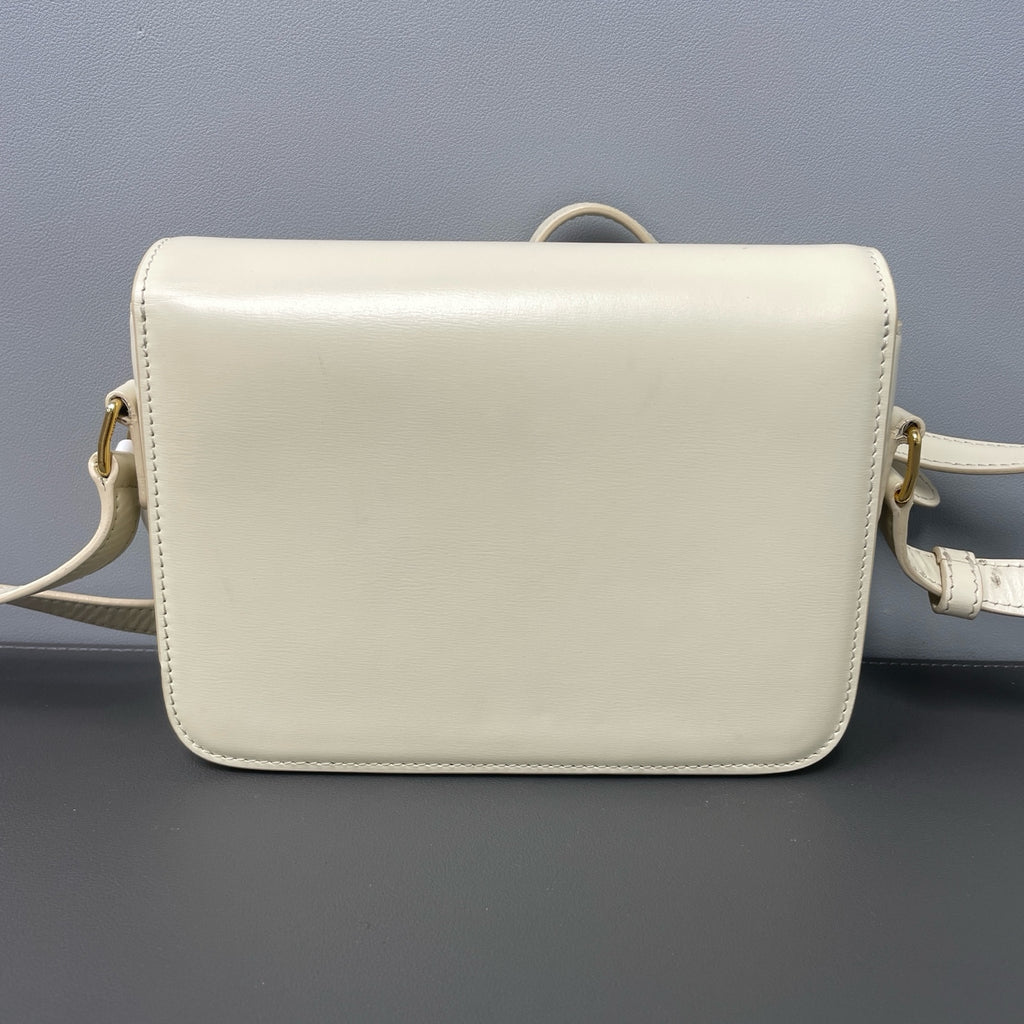 Celine Leather Gold Satchel