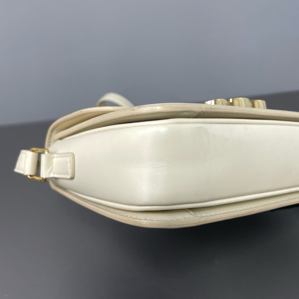 Celine Leather Gold Satchel