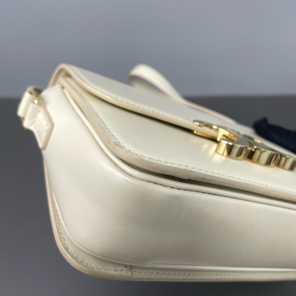 Celine Leather Gold Satchel