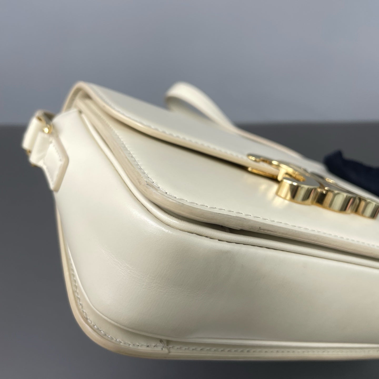 Celine Leather Gold Satchel