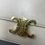 Celine Leather Gold Satchel