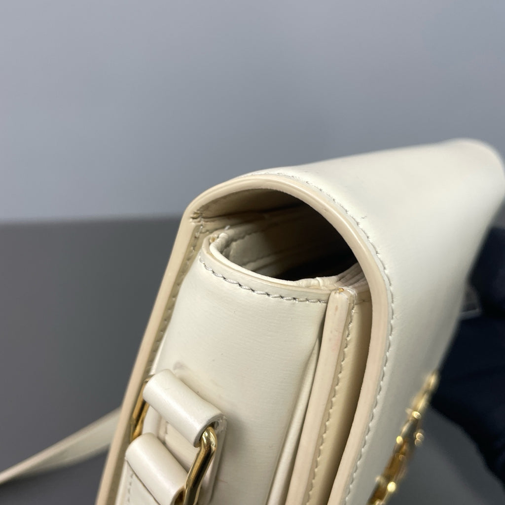 Celine Leather Gold Satchel