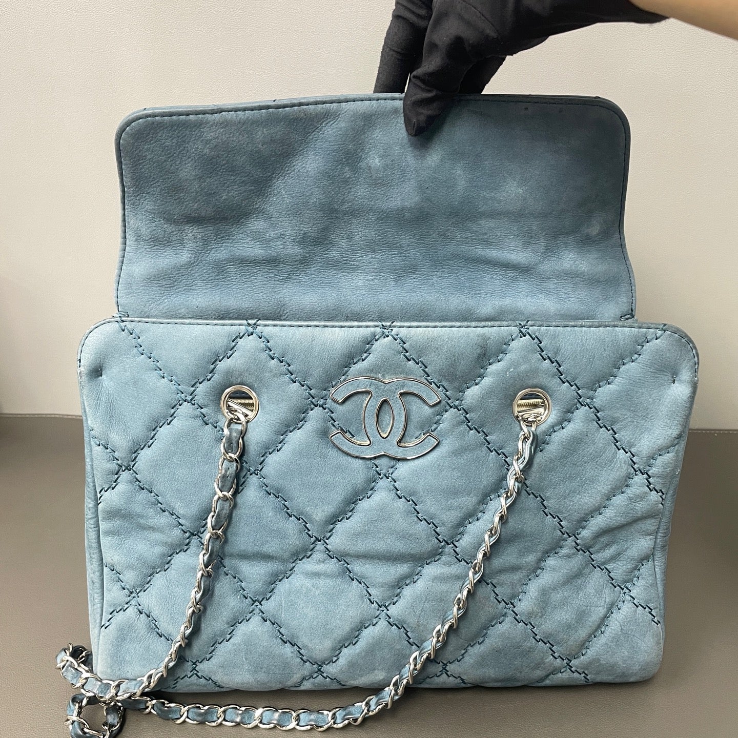 Chanel Alcantara Tote