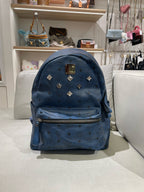 MCM Blue Backpack MMKAAVE32BK001