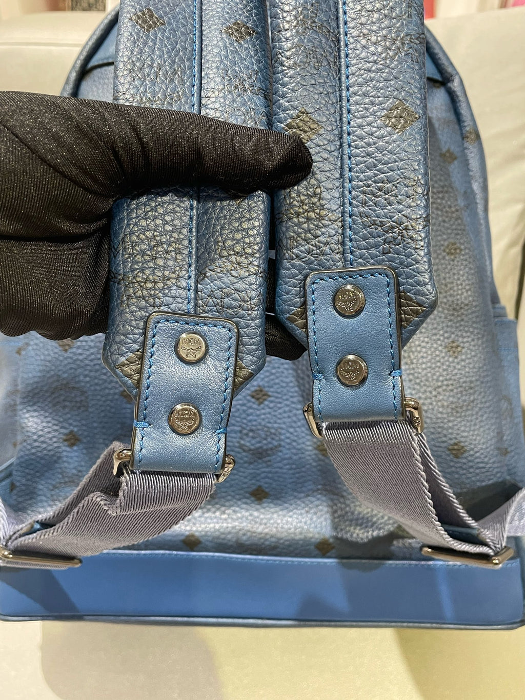 MCM Blue Backpack MMKAAVE32BK001