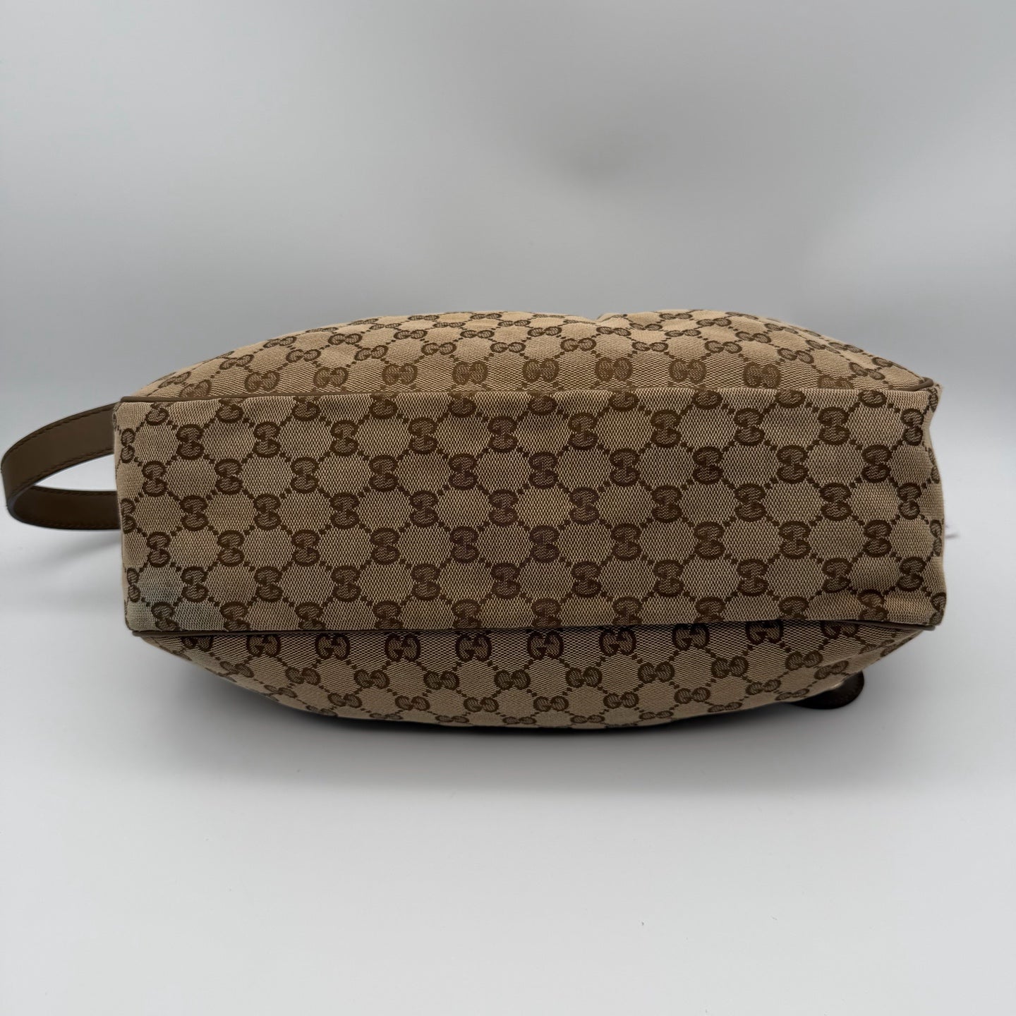 Gucci Canvas Brown Satchel