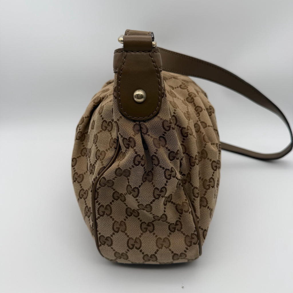 Gucci Canvas Brown Satchel