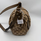 Gucci Canvas Brown Satchel