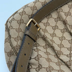 Gucci Canvas Brown Satchel
