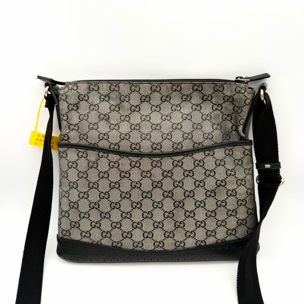 Gucci Canvas Black Shoulder Bag