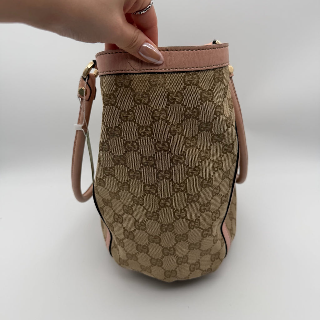 Gucci Canvas Pink Satchel