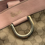 Gucci Canvas Pink Satchel