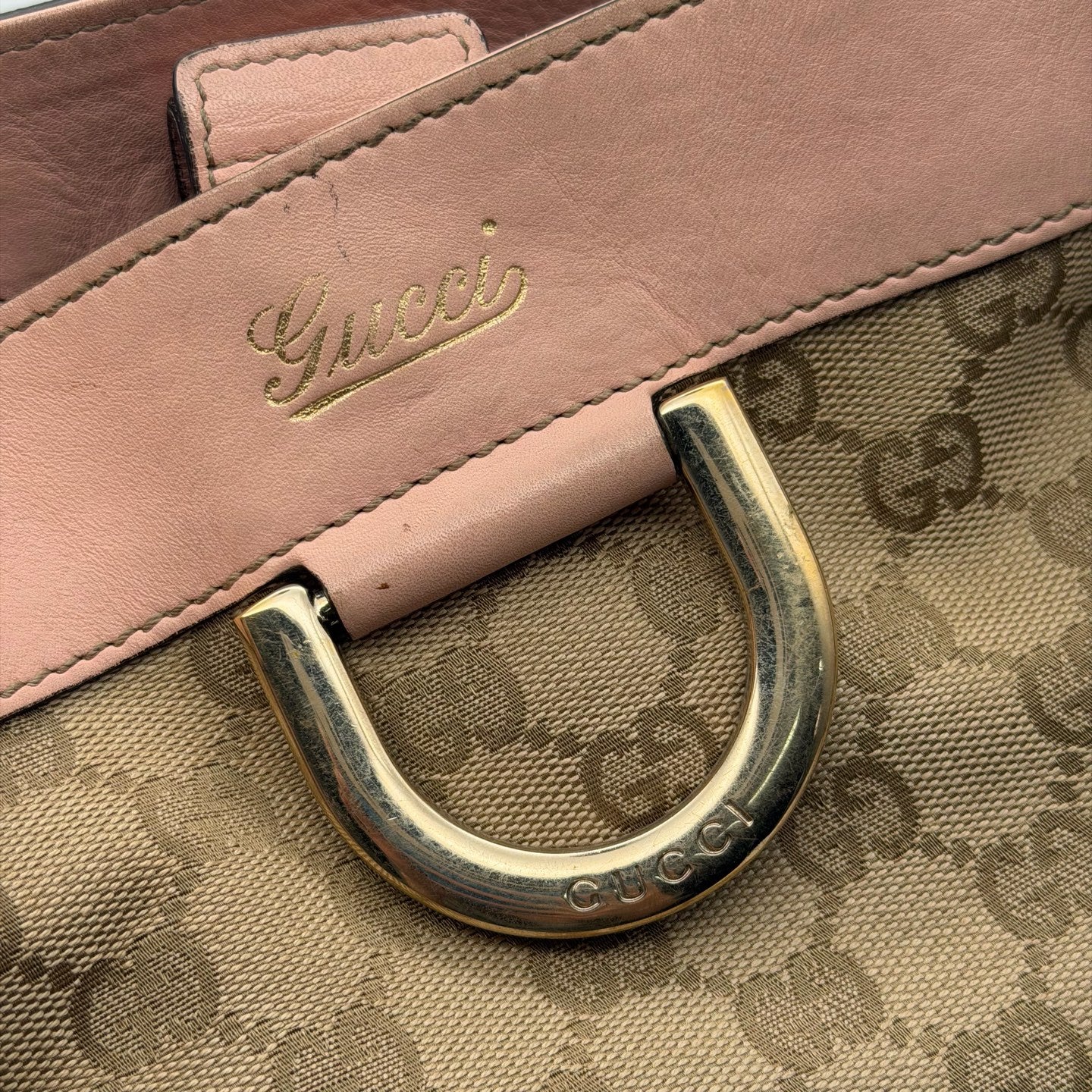 Gucci Canvas Pink Satchel