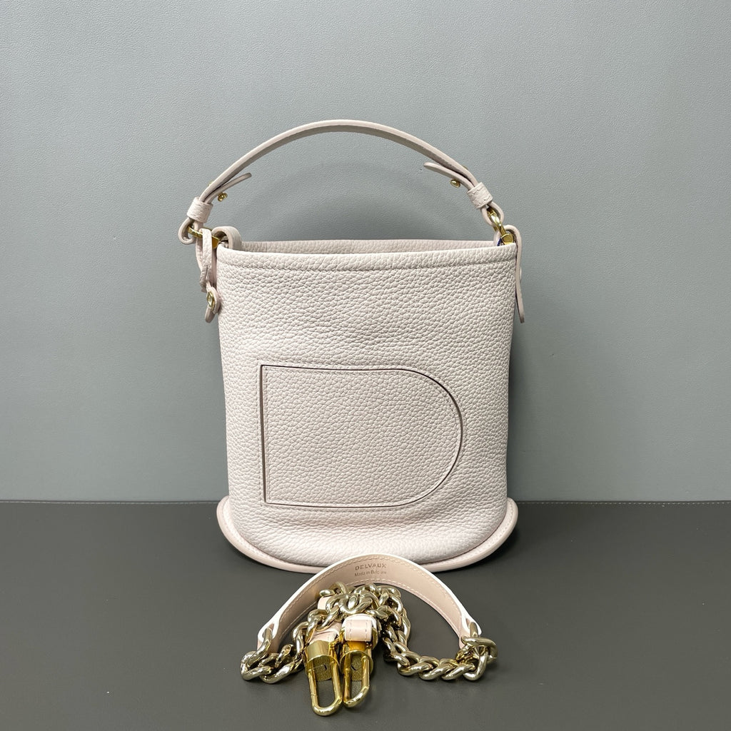 Delvaux Pink Bucket & Drawstring Bag