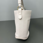 Delvaux Pink Bucket & Drawstring Bag
