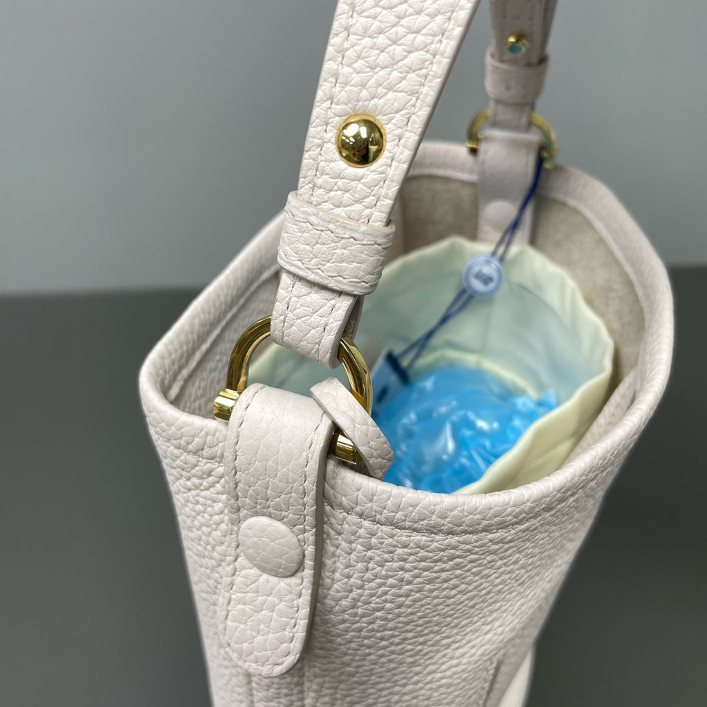 Delvaux Pink Bucket & Drawstring Bag