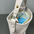 Delvaux Pink Bucket & Drawstring Bag