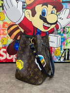 Louis Vuitton Canvas Black Bucket & Drawstring Bag