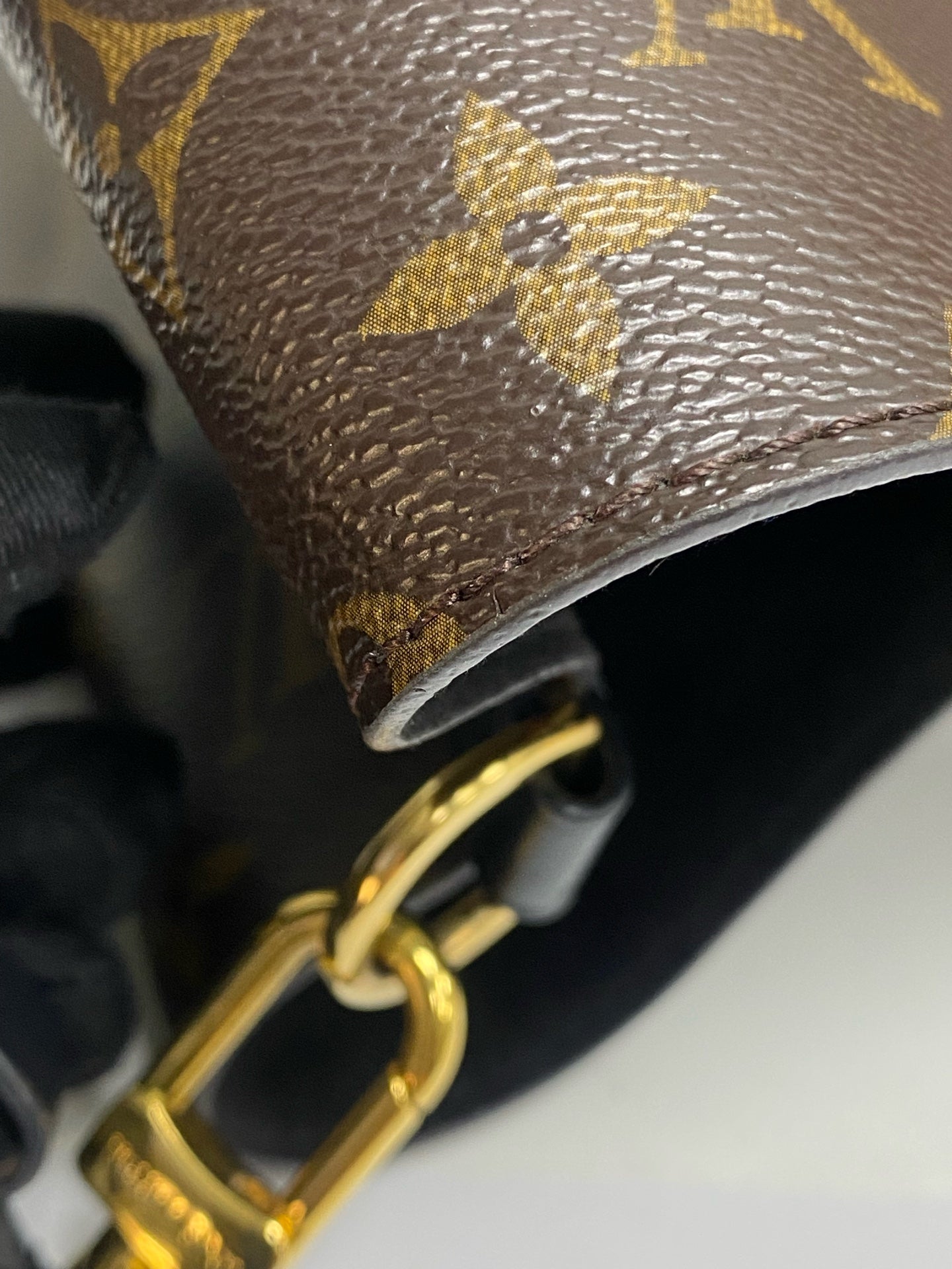 Louis Vuitton Canvas Black Bucket & Drawstring Bag